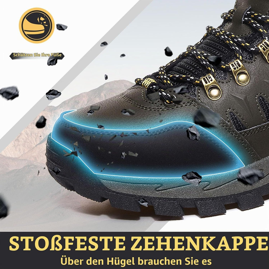 Littleplum Herren Wanderschuhe Winterschuhe Waterproof Wanderstiefel Outdoor Rutschfest High Top Tre