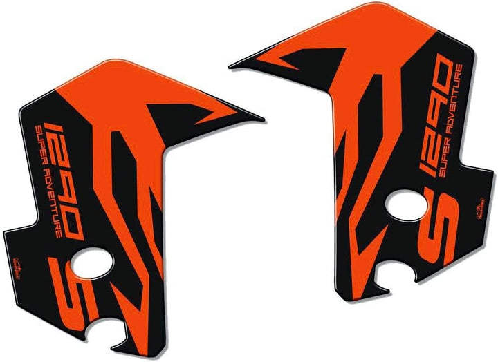 Resin Bike Aufkleber Kompatibel mit KTM 1290 Super Adventure S 2017 2018 Schwarz. Schutzblech Schutz