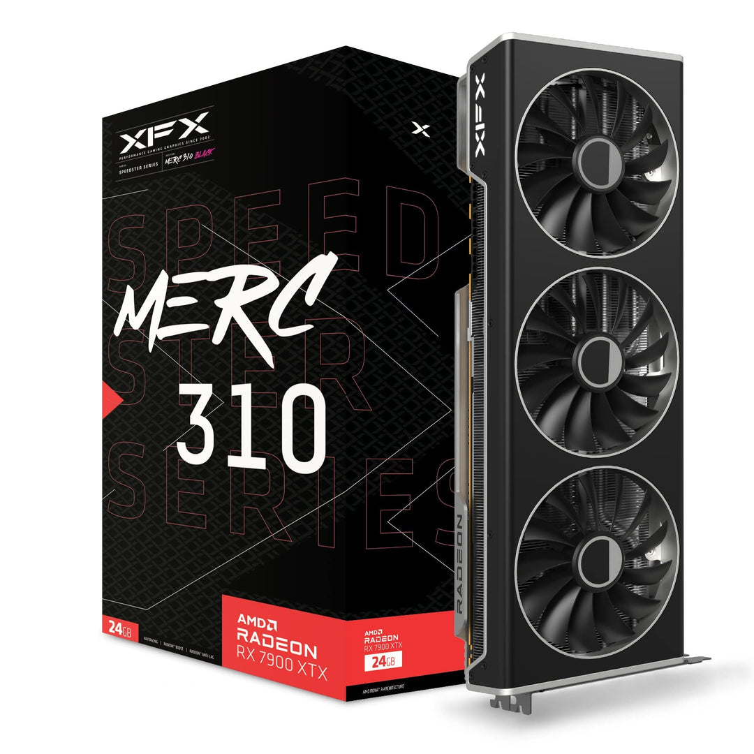XFX Speedster MERC310 AMD Radeon™ RX 7900XTX Black Gaming Grafikkarte 24 GB GDDR6, AMD RDNA™ 3 (RX-7
