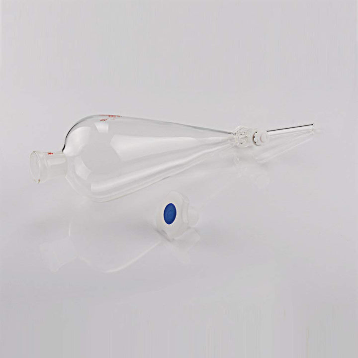 StonyLab 500 ml Trichter aus Borosilikatglas, Separatory Funnel, Schwerwandig Konisch mit 24/40 Gele