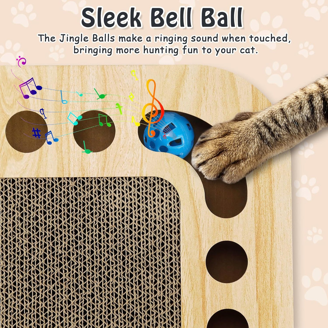 Kratzbretter Katze Spielzeug Interaktives Katzenspielzeug Kratzpappe für Katzen Kratzbrett Pappe mit