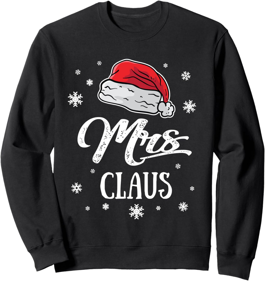 Mrs. Mama Santa Claus Weihnachten Weihnachtsmann-Mütze Mutti Sweatshirt