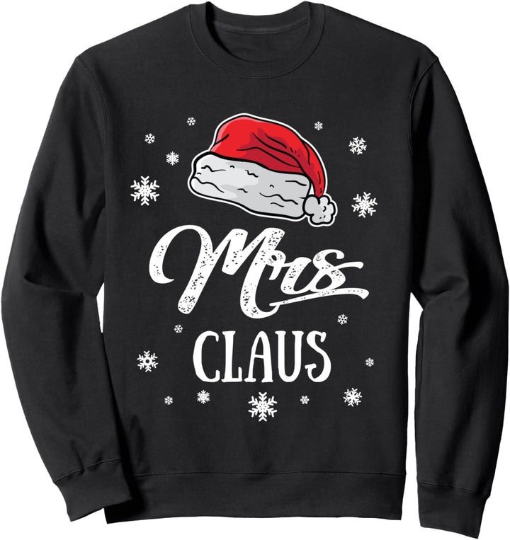 Mrs. Mama Santa Claus Weihnachten Weihnachtsmann-Mütze Mutti Sweatshirt