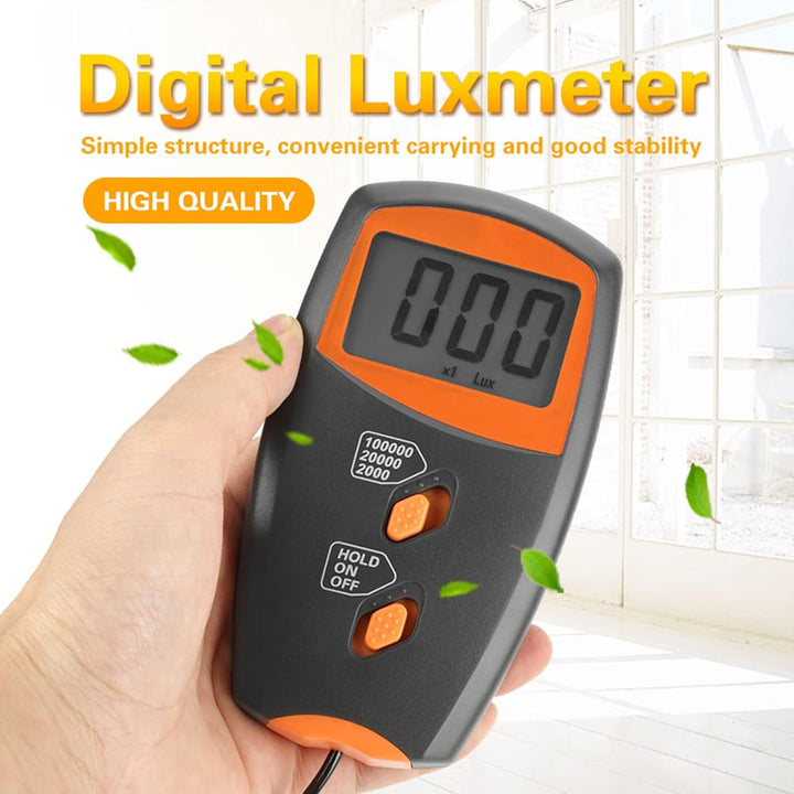 Digitales Luxmeter Handheld im Split-Design LCD-Display Lichtmessgerät Umweltprüfung Illuminometer L