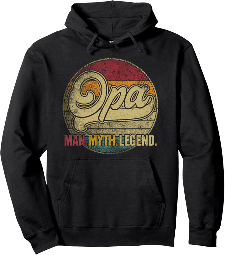 Opa Shirt Grandpa Dad Birthday Father's Day Funny Humor Pullover Hoodie
