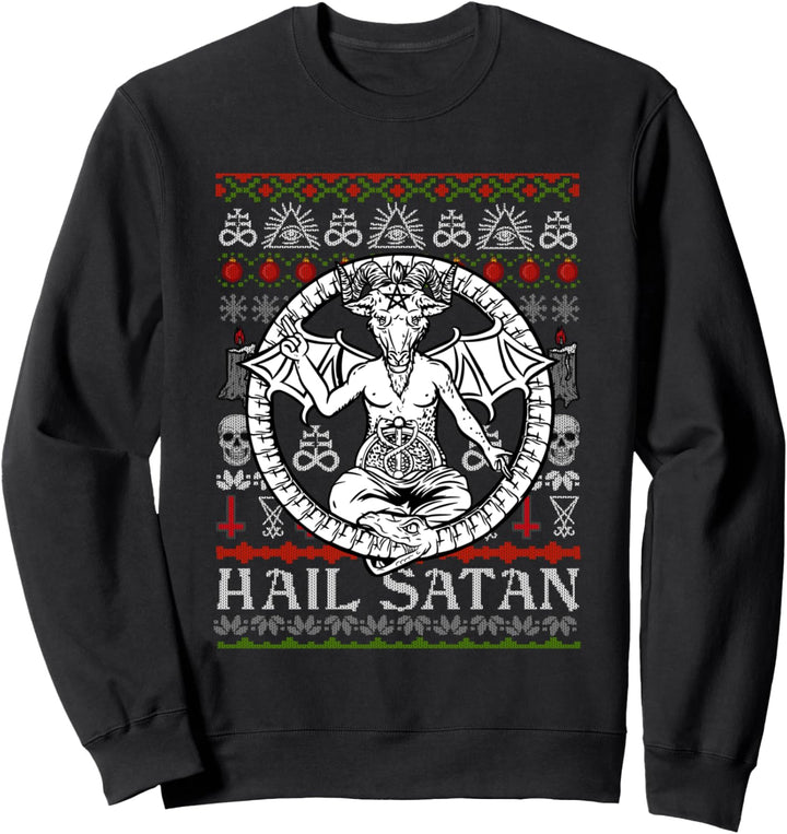 Baphomet Ugly Christmas I Satanism I Okkult Sweatshirt