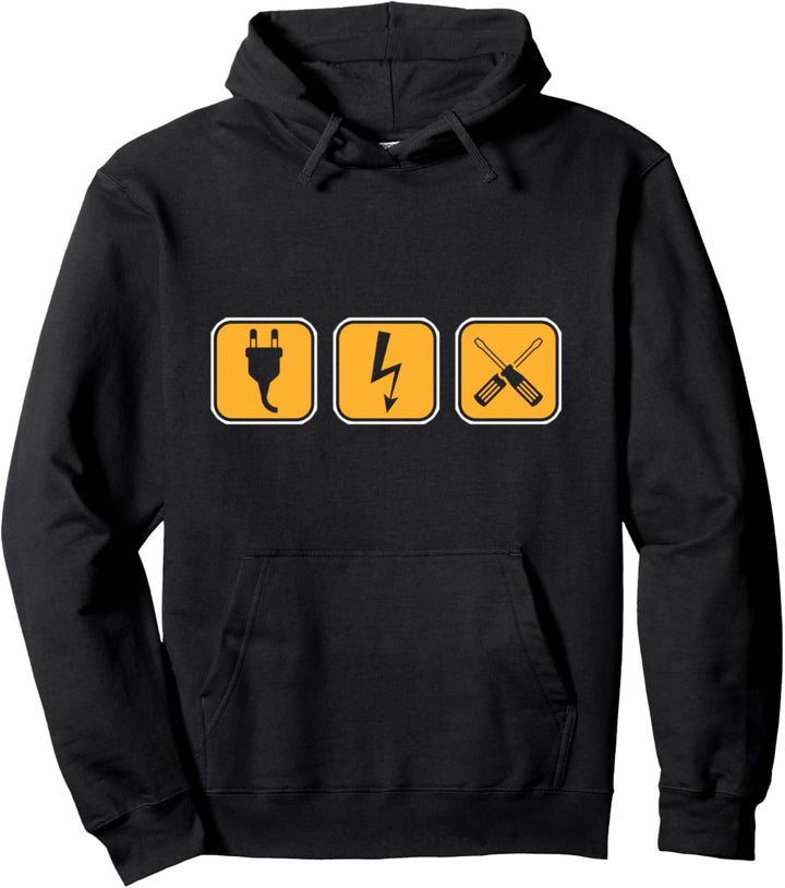 Elektriker Werkzeug Strom Handwerker Elektrizität Geschenk Pullover Hoodie