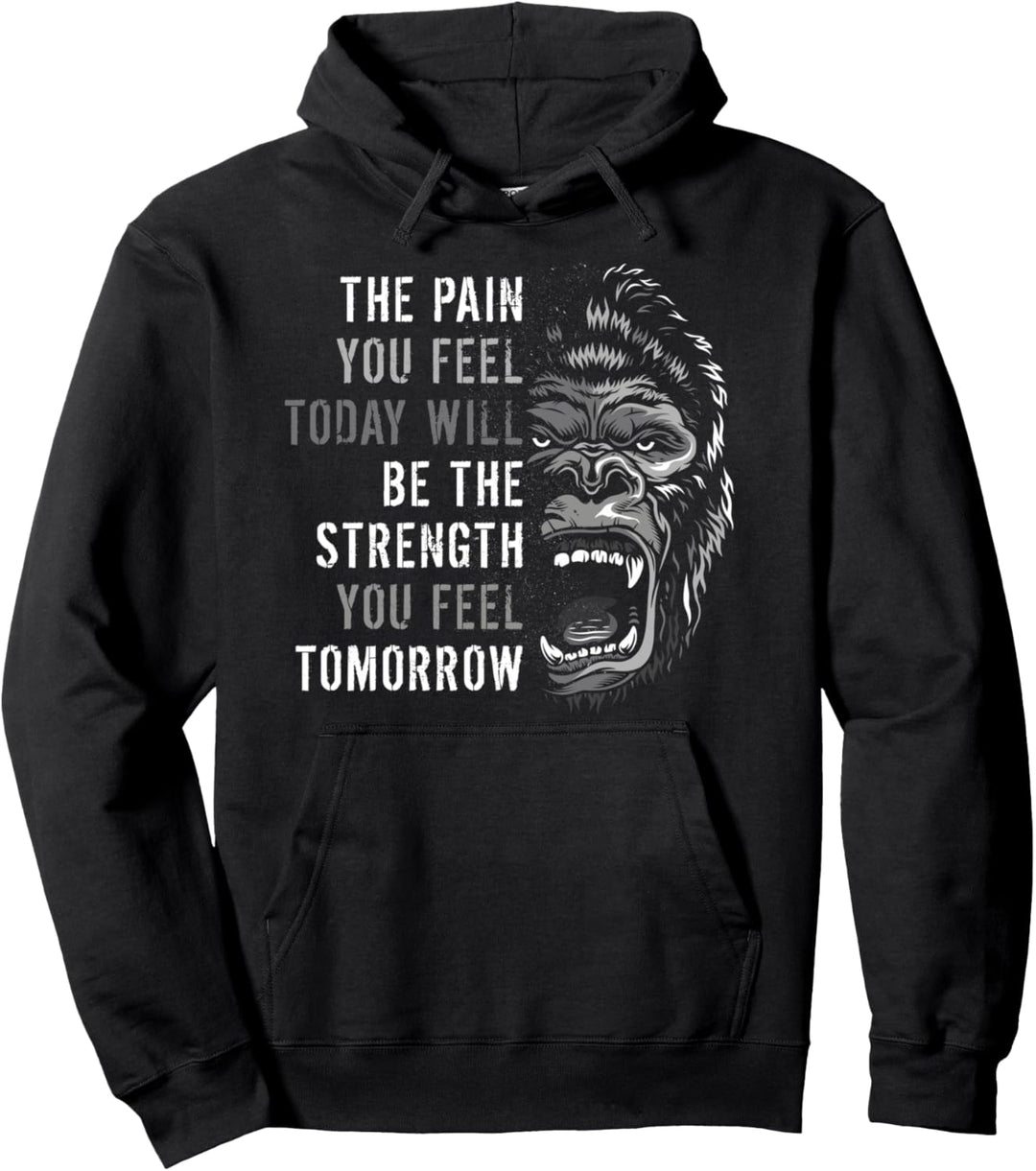 Motivationstraining zitiert Gorilla-Mindset-Training Pullover Hoodie