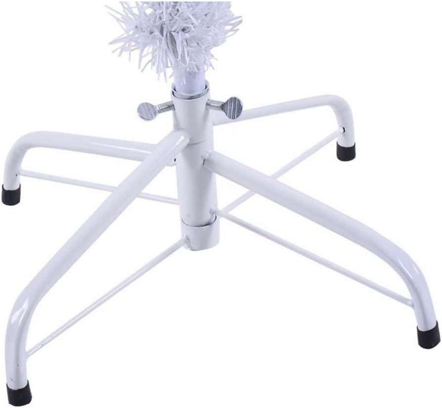 HENGMEI 240cm PVC Weihnachtsbaum Tannenbaum Christbaum Weiss künstlicher mit Metallständer ca. 880 S