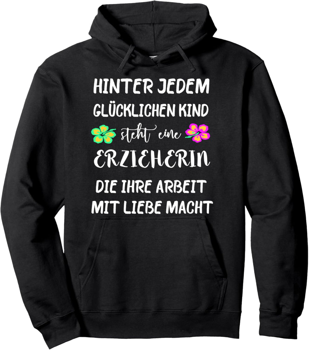 Erzieherin Kita Kindergarten Kinder Erzieher Beruf Spruch Pullover Hoodie