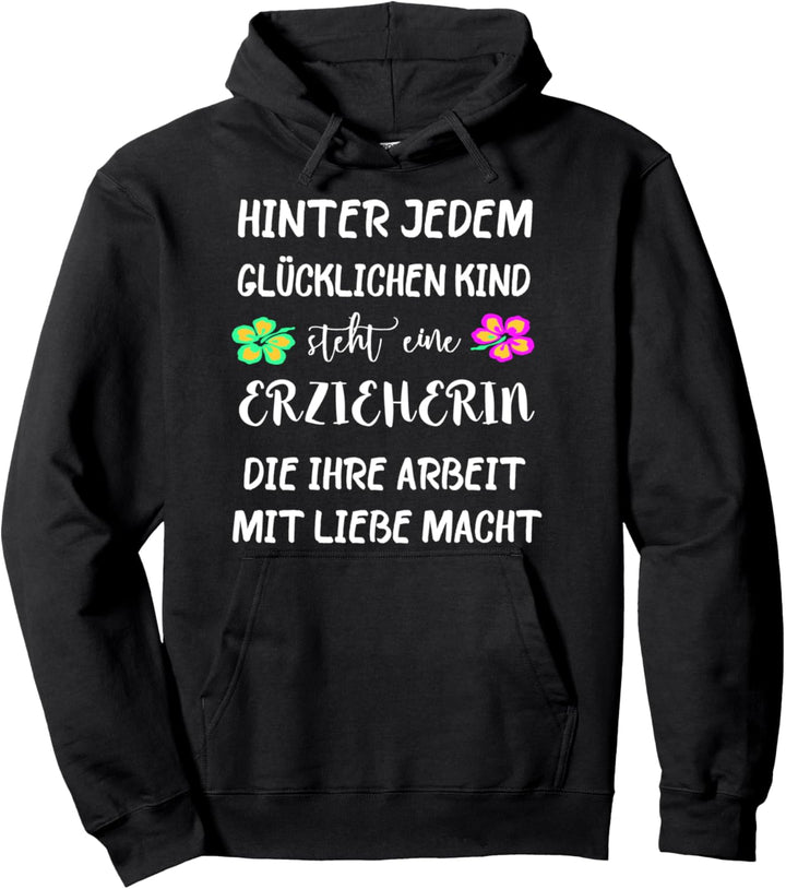 Erzieherin Kita Kindergarten Kinder Erzieher Beruf Spruch Pullover Hoodie