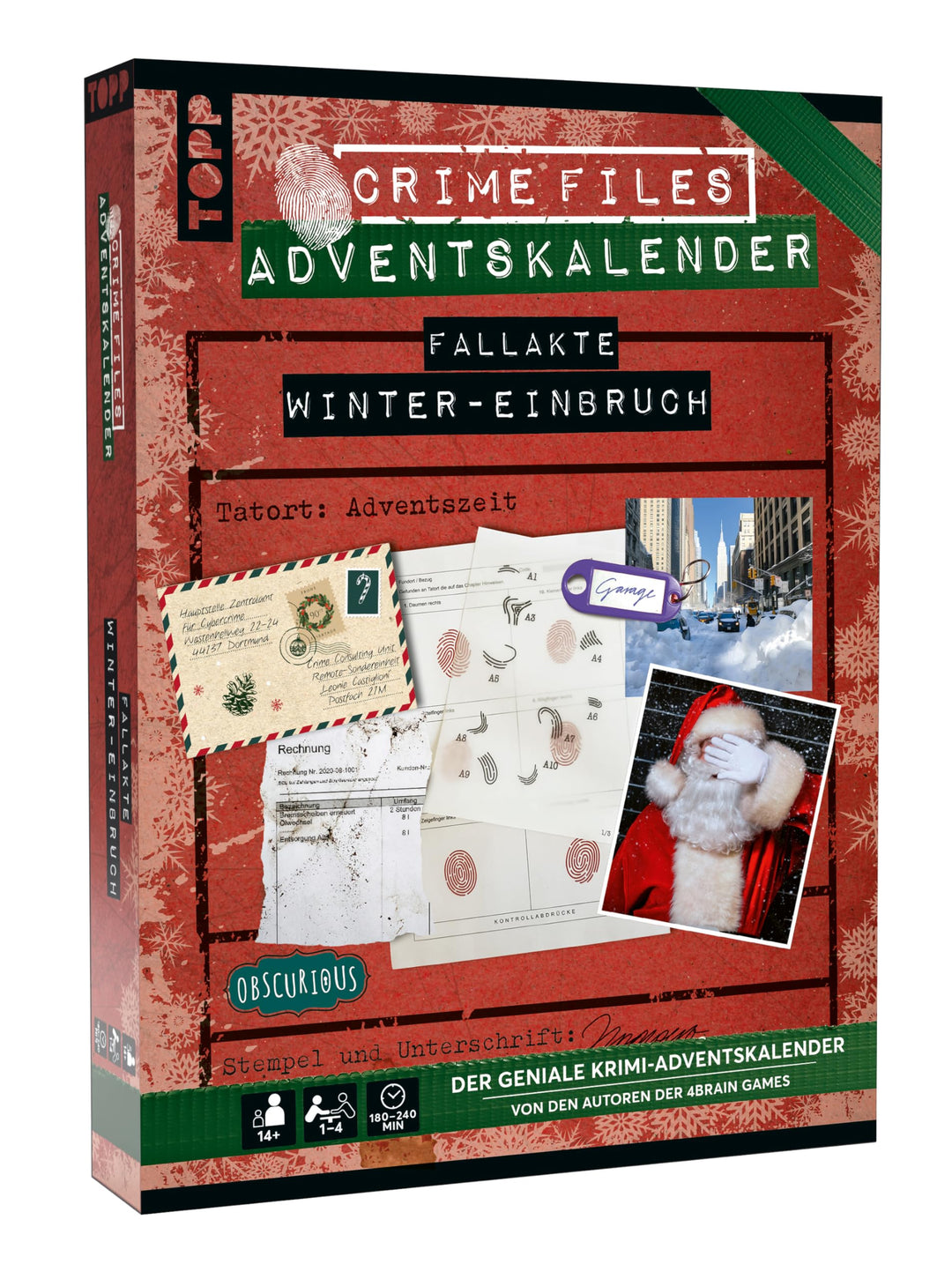 Crime Files – Fallakte: Winter-Einbruch. Der geniale Krimi-Adventskalender. Ermitteln und Rätseln –