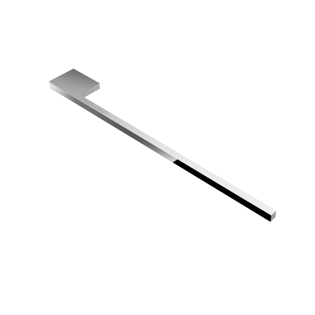 kalb | Handtuchhalter Slim für Waschtisch, Chrom, Aluminium, Länge: 400mm, Höhe: 8mm, Tiefe: 50mm