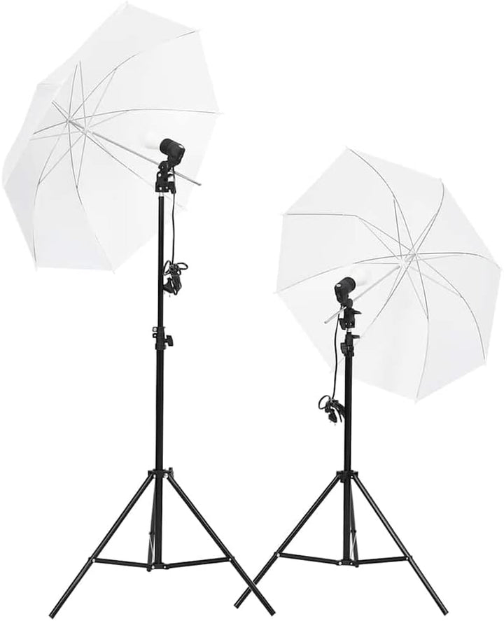 vidaXL Fotostudio-Set mit Beleuchtung und Hintergrund, Studio-Kit, Tageslicht-Lampe, Studio-Beleucht