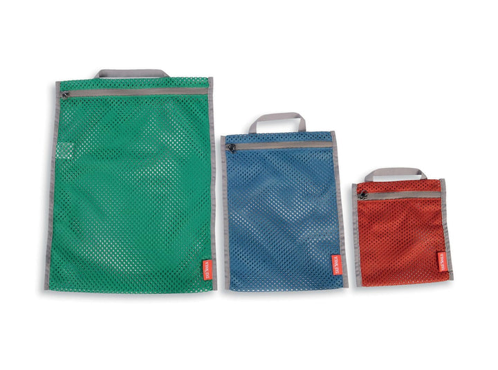 Tatonka Packwürfel Mesh Pocket Set (3 Stück) - DREI Flache Netztaschen Grössen - zum übersichtlichen