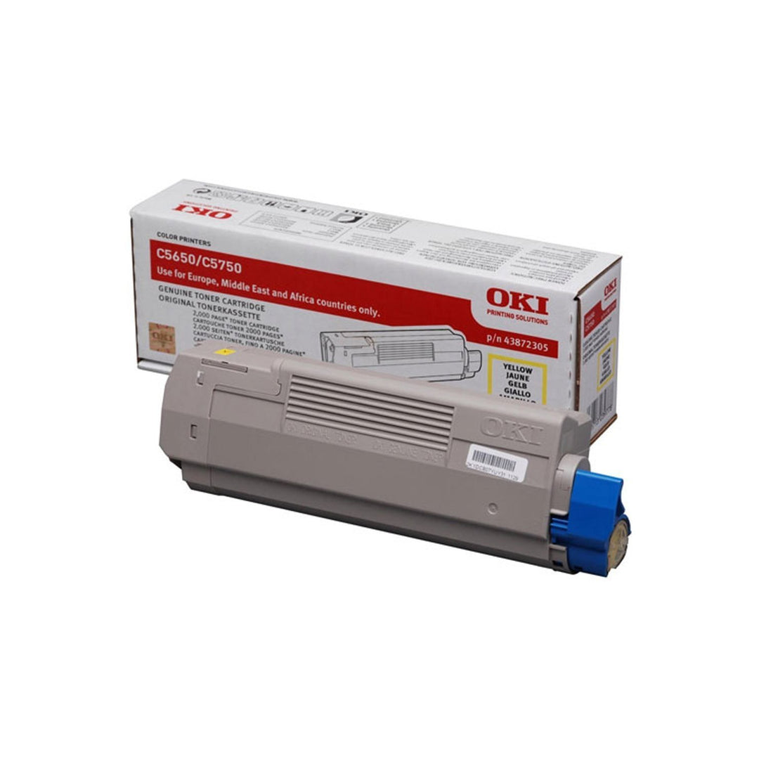 OKI 43872305 C5650, C5750 Tonerkartusche 2.000 Seiten, gelb