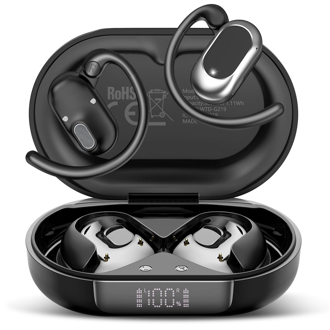 Open Ear Kopfhörer Bluetooth 5.4, 2026 Bluetooth Kopfhörer mit 14,2 mm Treiber, 36Std Ohrhörer Tiefe