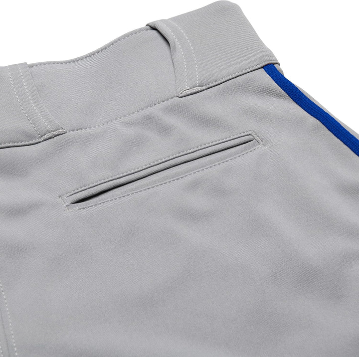 CHAMPRO Herren-Baseballhose mit DREI Kronen und Zopf S Grau, Royal Pipe Einfarbig, S Grau, Royal Pip