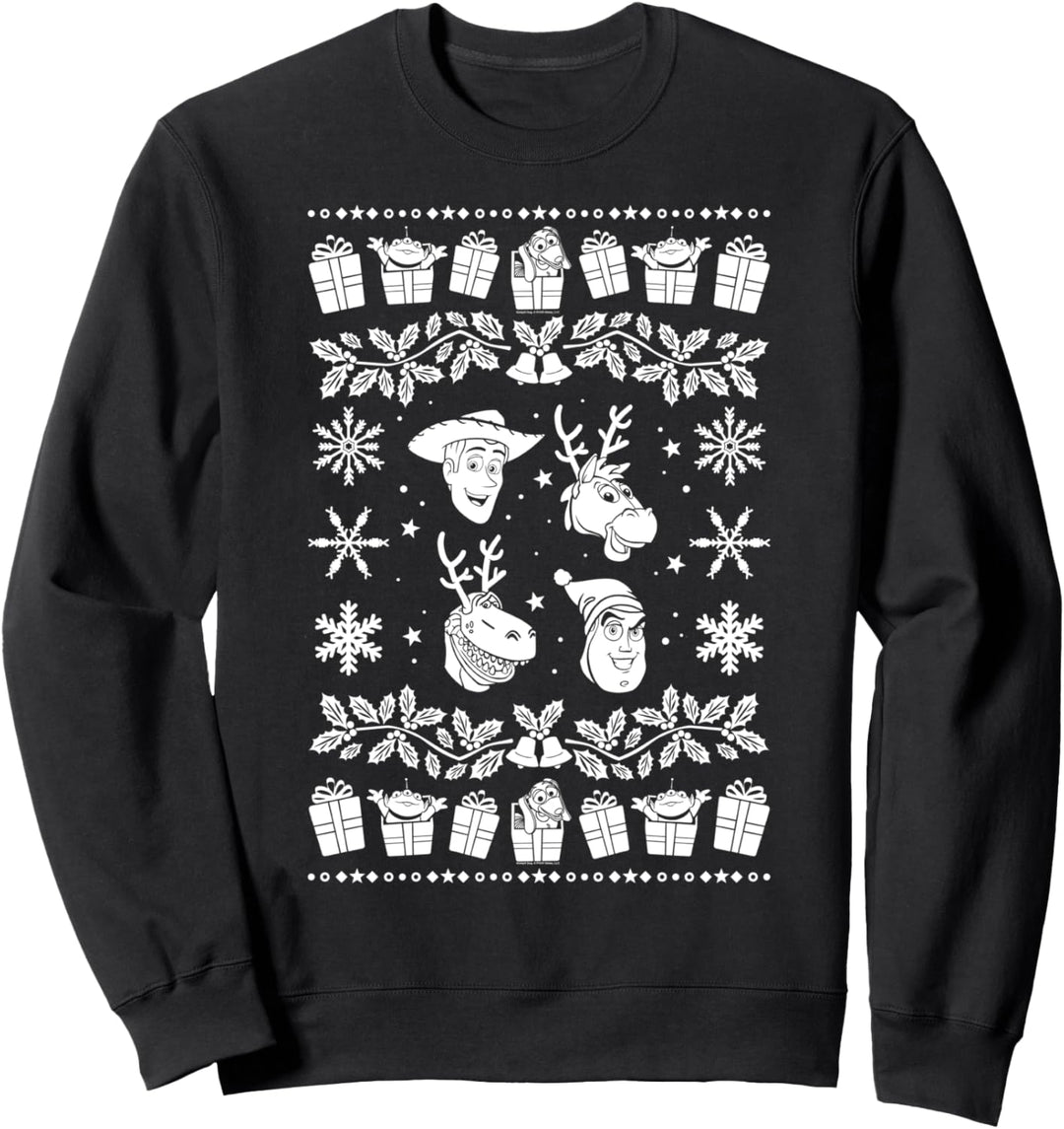 Disney Pixar Toy Story Woody And Crew Holiday Sweatshirt