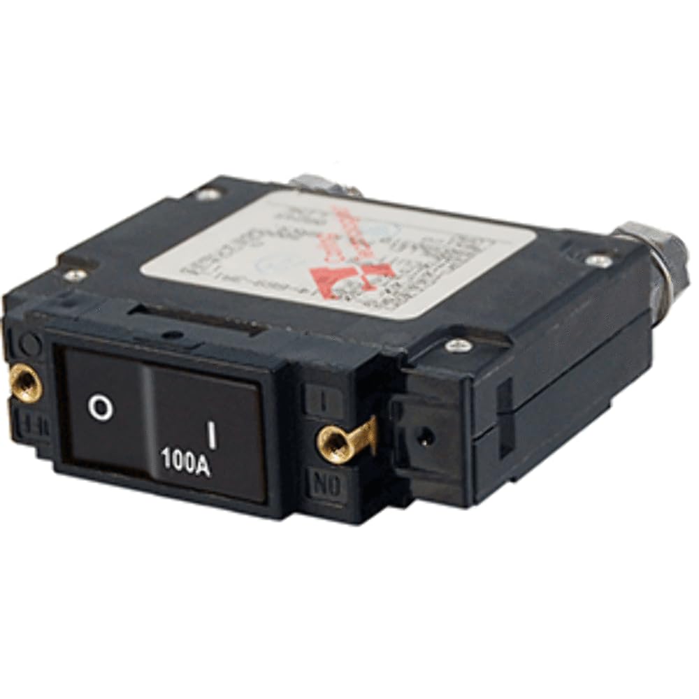 Blue Sea Systems Blue Sea 7549 C-Series Flat Rocker Circuit Breaker - Single Pole - 100A 100 A, 100