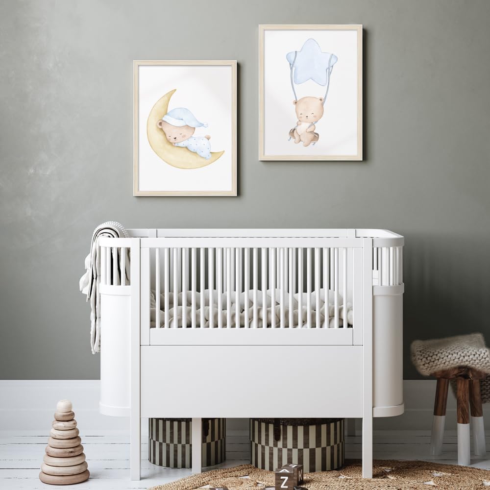 WANDStyle Bilderrahmen für Kinderzeichnungen, Natur Kinderbilderrahmen 30x40 cm, Bilderrahmen Kinder