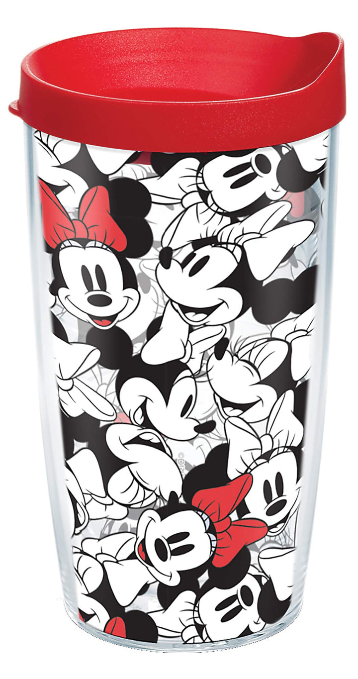 Tervis Disney – Minnie Expressions Thermobecher, 473 ml, transparent – Tritan 16 oz Klassisch, 16 oz