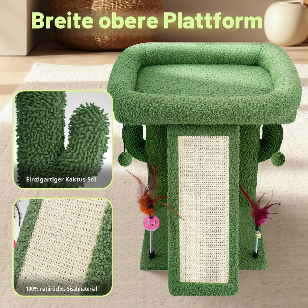 TWDEPART Kratzbaum mit Kratzbaum für Indoor-Katzen, Aktivitätszentrum, Kletterbaum, Katzenmöbel mit