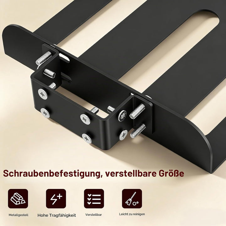 PC-Halterung unter Schreibtisch, 30kg Verstellbare PC Halterung für Schreibtisch Tischbein, PC Wandh