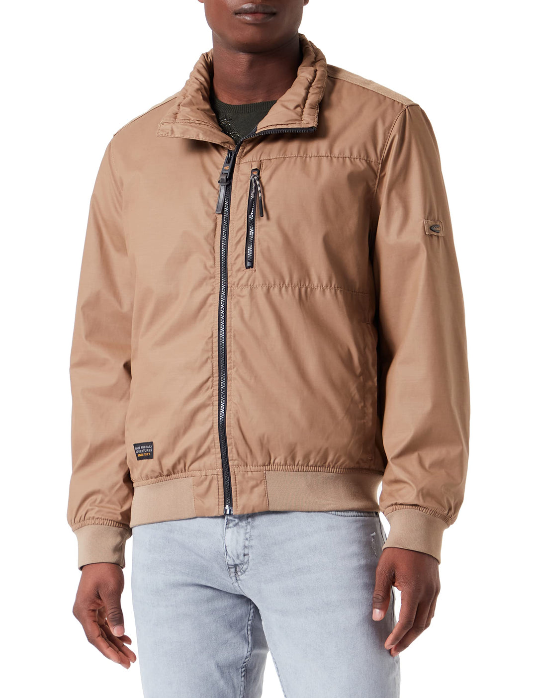 camel active Herren Blouson mit Stehkragen 54 Wood, 54 Wood