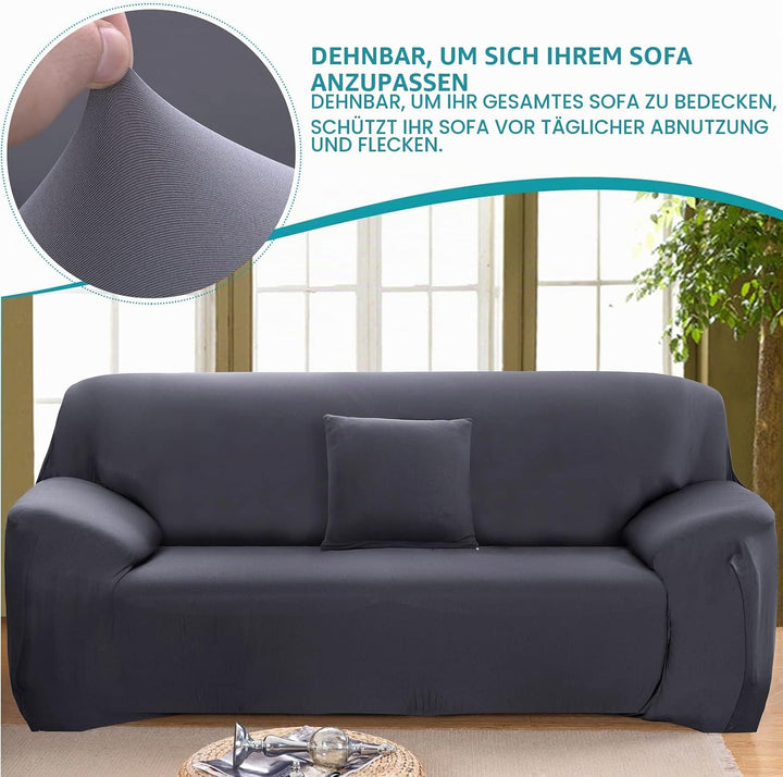 ele ELEOPTION Sofa Überwürfe Sofabezug Stretch elastische Sofahusse Sofa Abdeckung in Verschiedene G