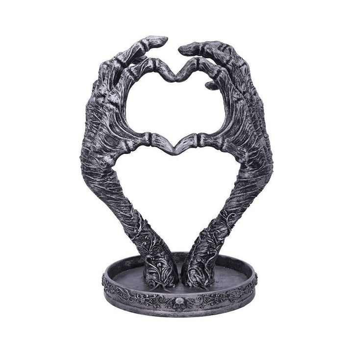 Nemesis Now Gothic Mummified Love Heart Hands Schmuckhalter für Schmuck, 22 cm, silberfarben
