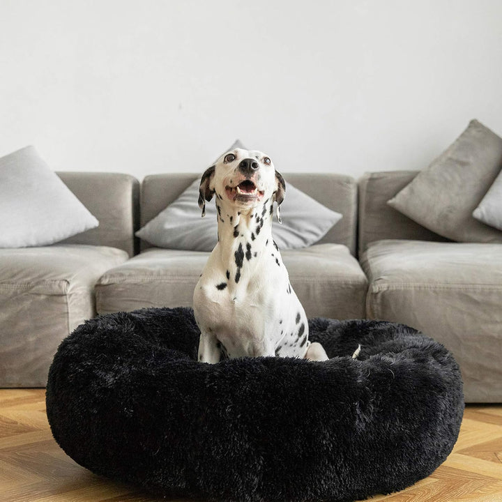 HACHIKITTY Hundebetten, beruhigendes Donut-Kuschelbett, für grosse Hunde, beruhigendes Bett, Grösse