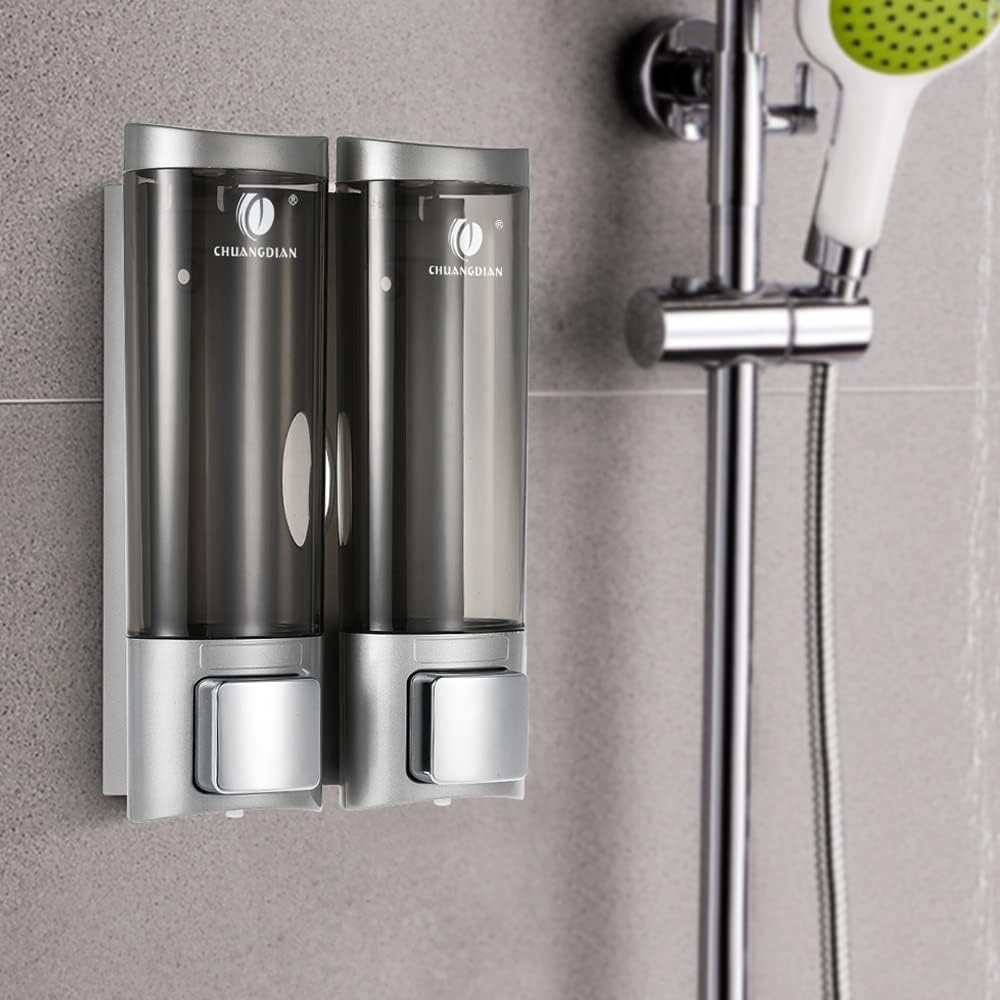 Kavolet 200mlx2 Seifenspender wandbefestigung, Manual Seifenspender mit doppelseitigem Schaumstoff-K