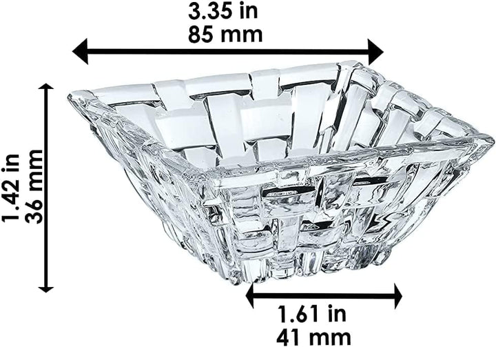 Nachtmann Dipschalen Set Ø 8,5 cm, 4 Stück, Bossa Nova, 97631, kleine Schalen aus Kristallglas, Snac