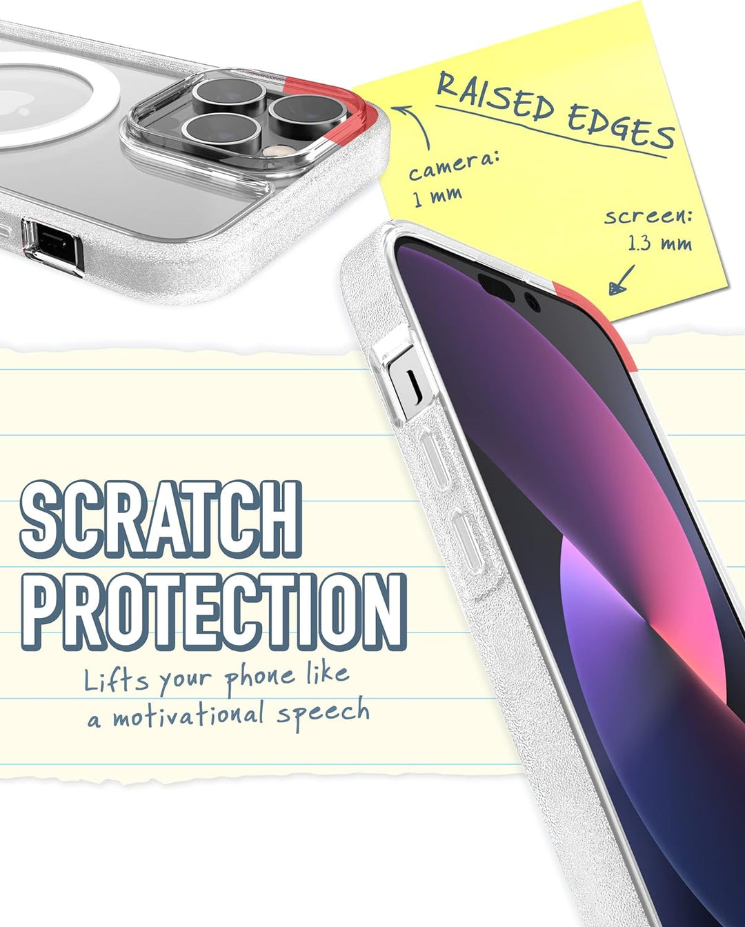 Smartish iPhone 14 Pro Max Slim Case – Gripmunk kompatibel mit MagSafe [leicht + schützend] Dünne Gr