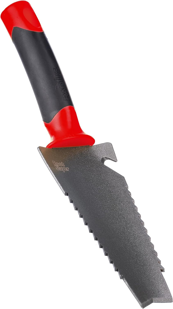 Radius Garden 17011 Root Slayer Carbon Stahl Hand Schaufel und Halfter rot Trowel/Holster, Trowel/Ho