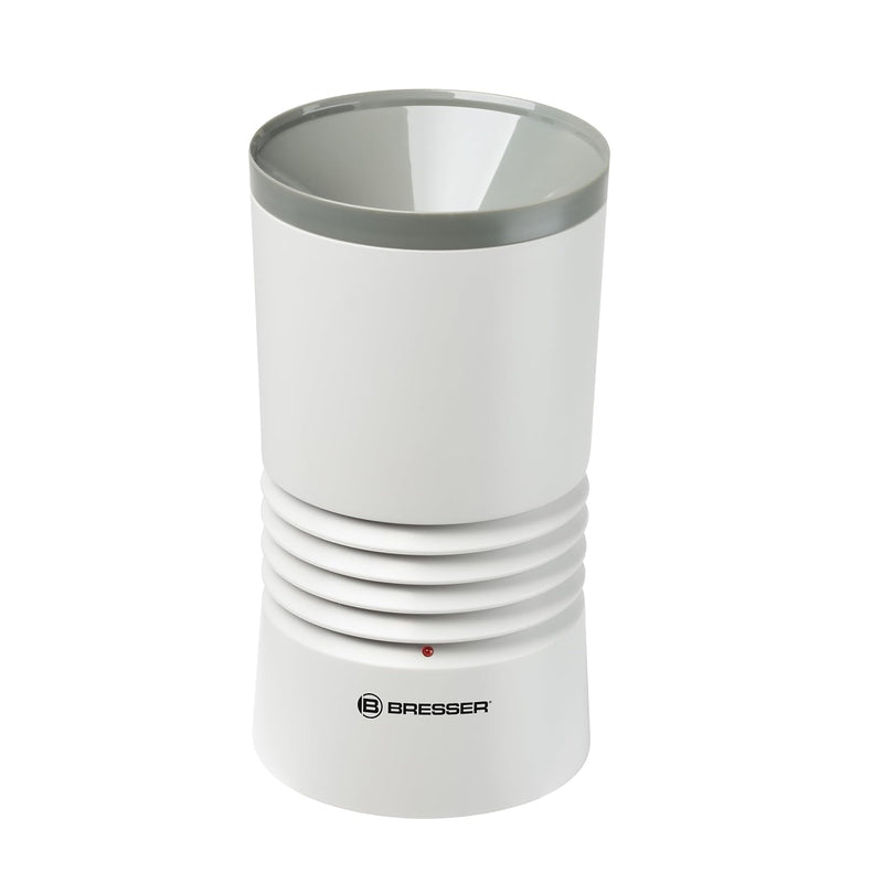 Bresser Wetterstation Funk mit Aussensensor WTW Profi Regenmesser in Holzoptik