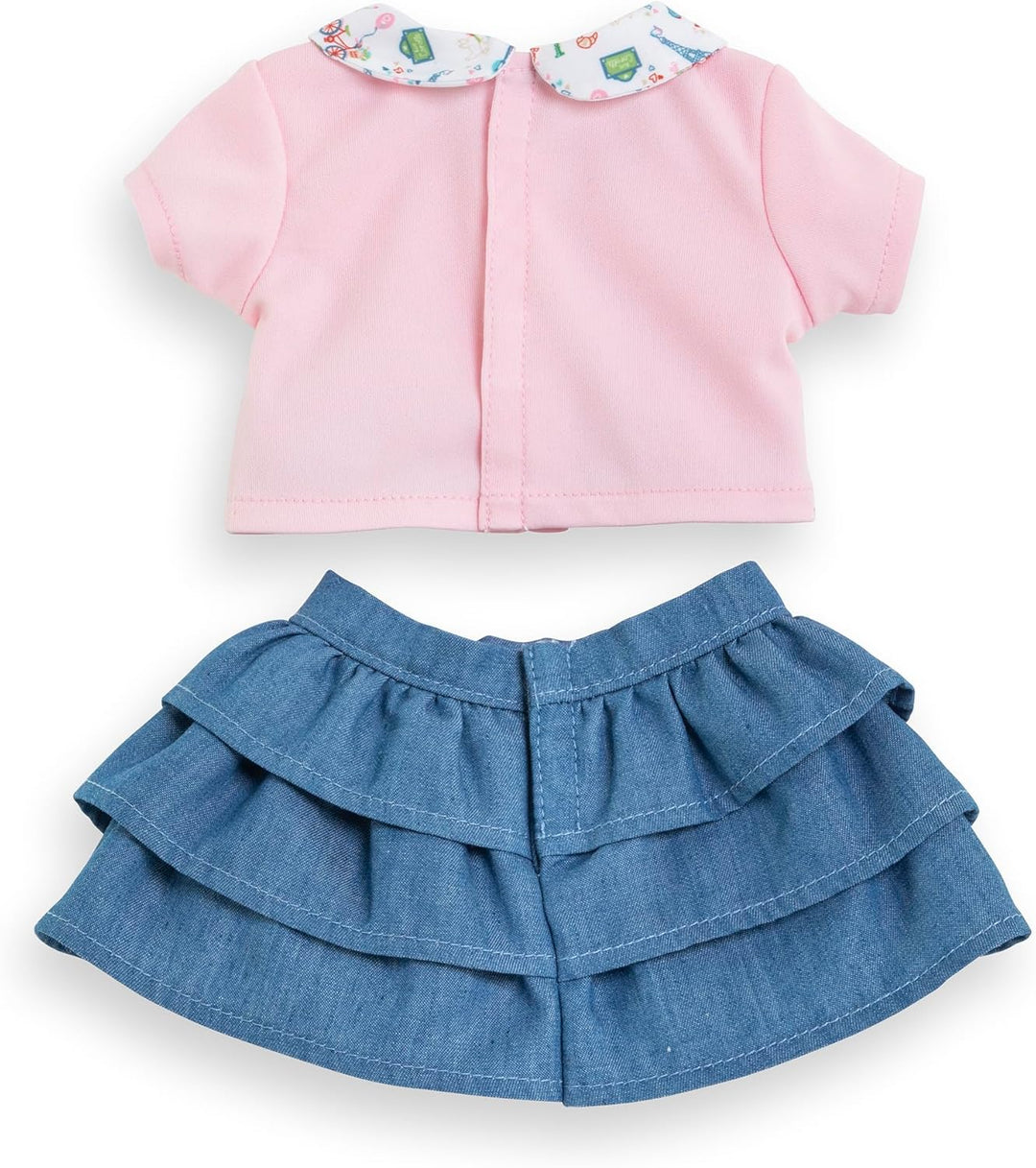 Corolle Mon Grand Poupon Rock und Shirt, Paris, für alle 36 cm Babypuppen, ab 2 Jahren
