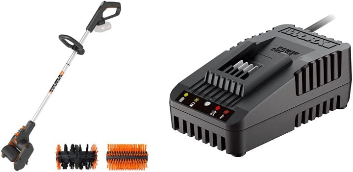 WORX WG441E.9 Akku-Multi-Bürste 20V -multifunktionale Oberflächenbürste für Stein-& Holfzflächenrein