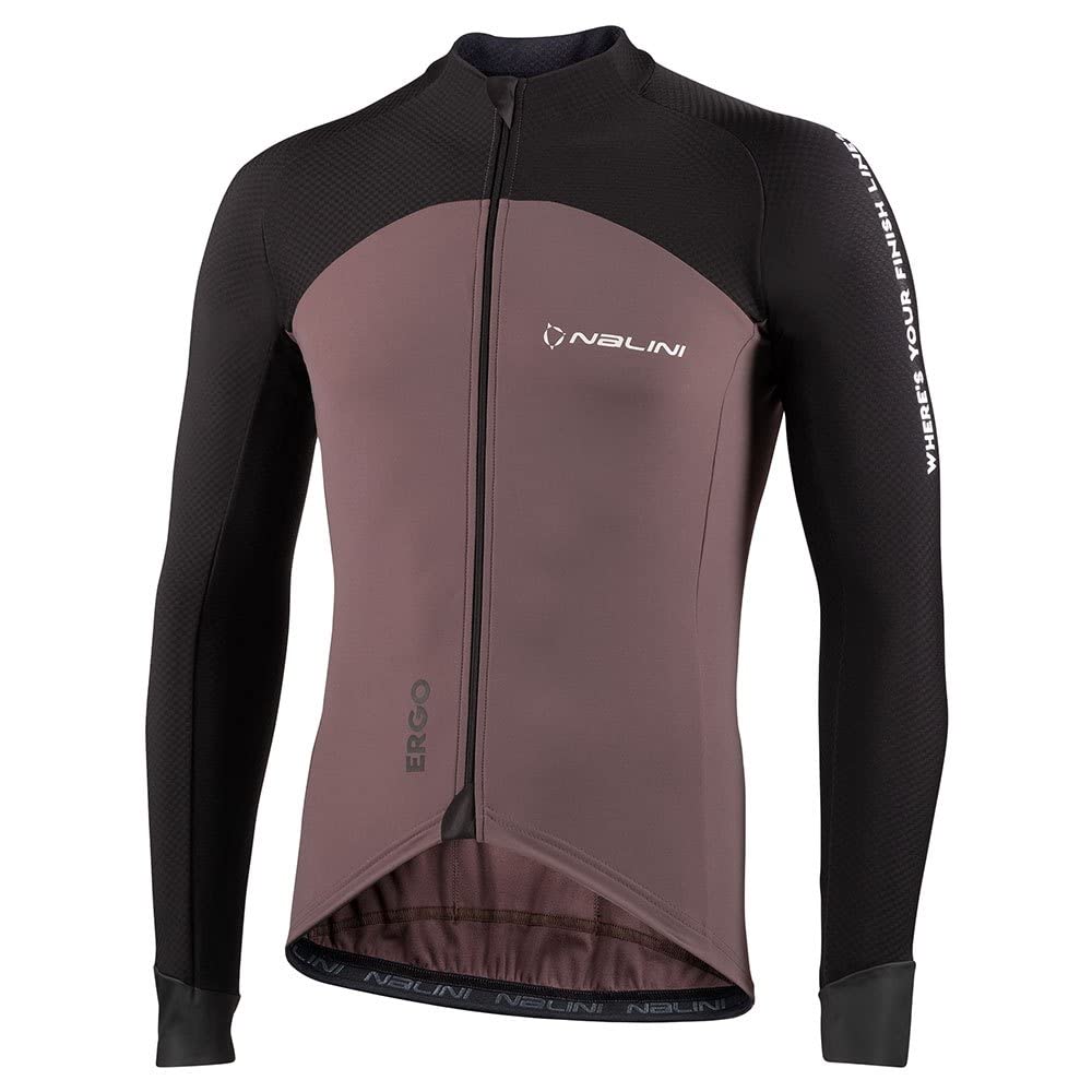 Nalini Herren Ergox Warm Sweatshirt XXL Schwarzes/Pfeffermahl, XXL Schwarzes/Pfeffermahl