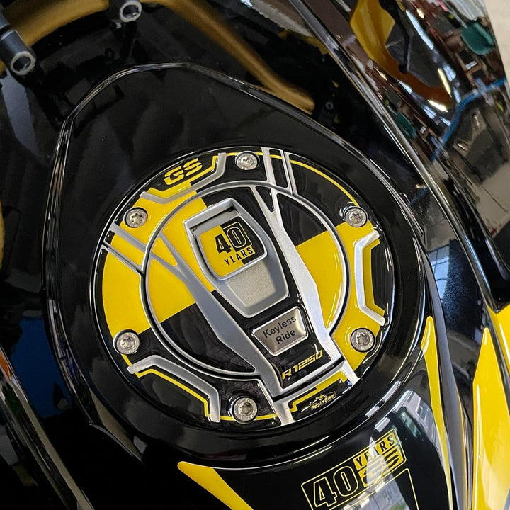 Resin Bike Aufkleber für Motorrad Kompatibel mit BMW R 1250 GS Edition 40th 2021. Schutz vor Stössen