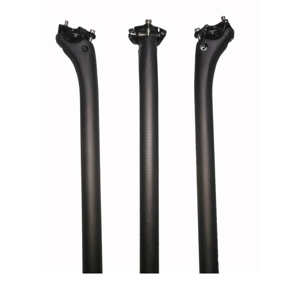 ROADNADO Sattelstütze Carbon Fiber Fahrrad SeatPost Ultraleichte Carbon Bike Post Matte 25.4 / 27.2