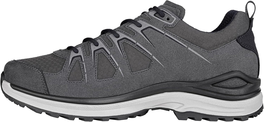 LOWA Innox EVO GTX LO Unisex Wanderschuh Outdoor Goretex 41 EU Grau Kombiniert, 41 EU Grau Kombinier