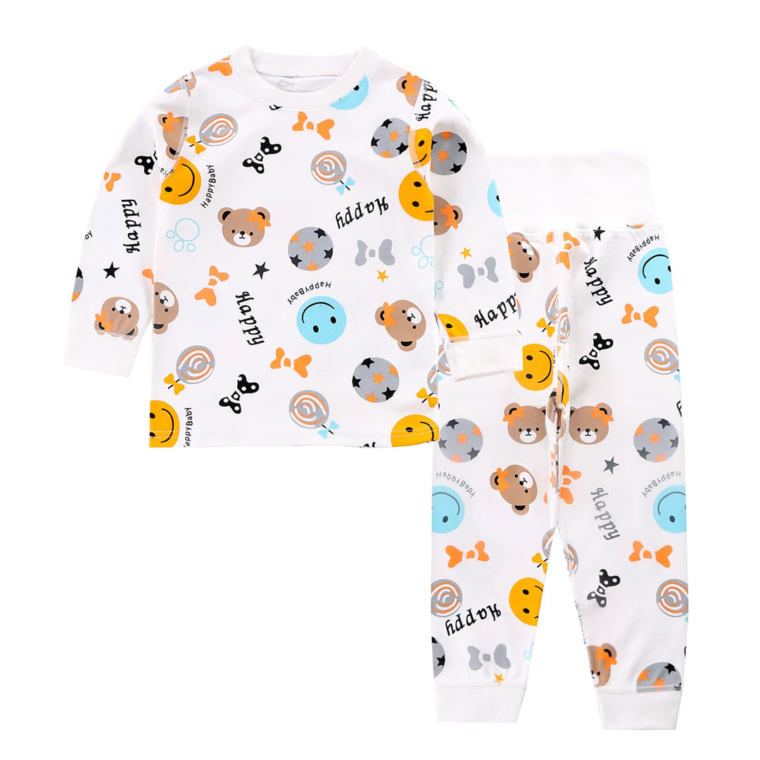 100% Baumwolle Baby Kinder Schlafanzüge Jungen Mädchen Pyjamas Set Langarm Nachtwäsche 2-3 Jahre Smi