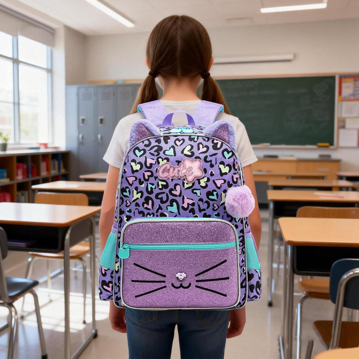 HTgroce Schulrucksack Mädchen Teenager Schultasche Schulranzen Set Rucksack für Mädchen Schule Freiz