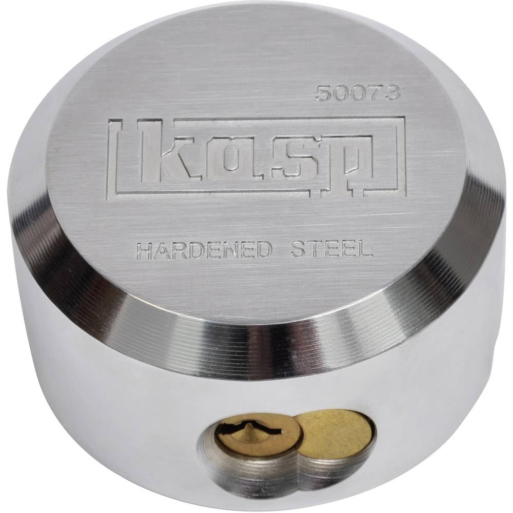 Kasp Stahlschloss, bügellos, Silber, K50073LD, 73 mm (B)
