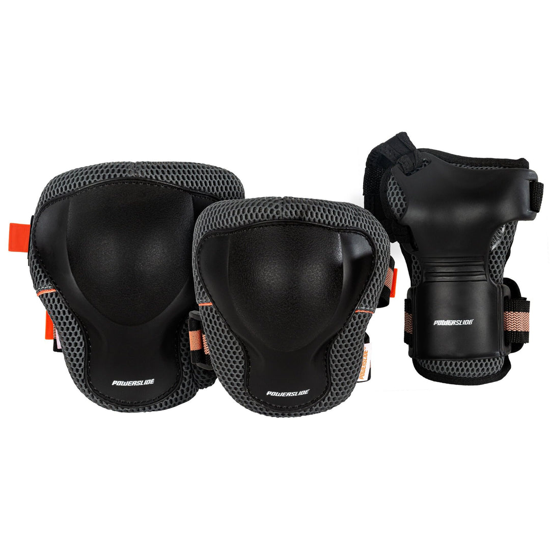 Powerslide Schützer Set, Pro Women in Grau/Grün für Inline Skates und Roller Skates, Protection, Art