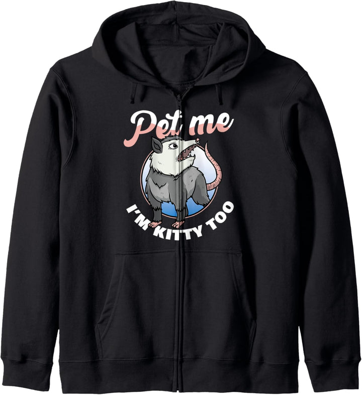 Funny Opossum Pet Me Possum Women Men Kapuzenjacke