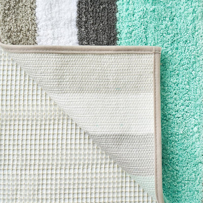 MIULEE Badematte Badteppich Duschmatte Non Slip Badvorleger Fussmatte Dekorativ Badzimmermatte Flaus