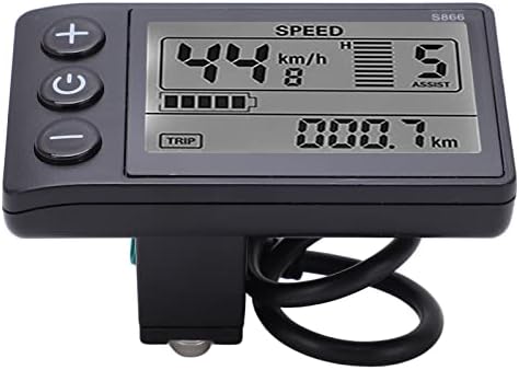 Elektrofahrrad LCD Display Meter S866 24V 36V Bedienfeld mit Wasserdichtem Stecker für